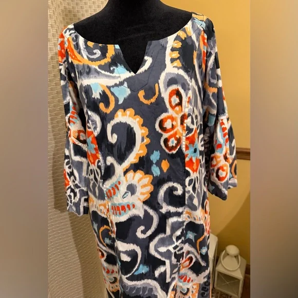 Uncle Frank Vibrant Long Sleeve Dress - Picture 2 of 8